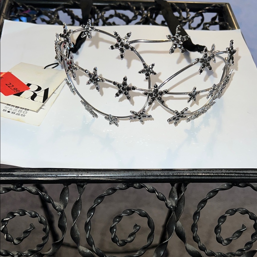 Zara Silver Starry Hairband